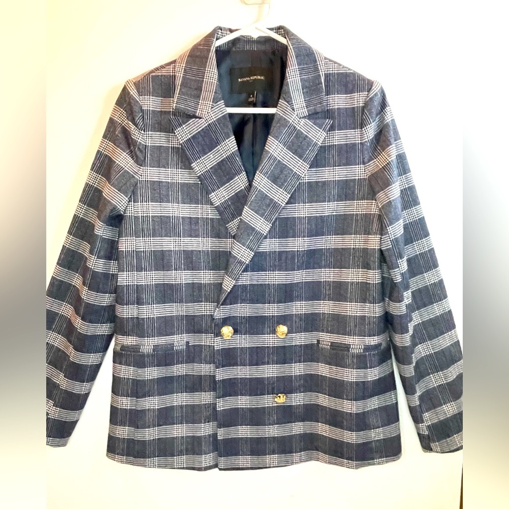 Banana Republic Women’s Plaid Blazer Sz8